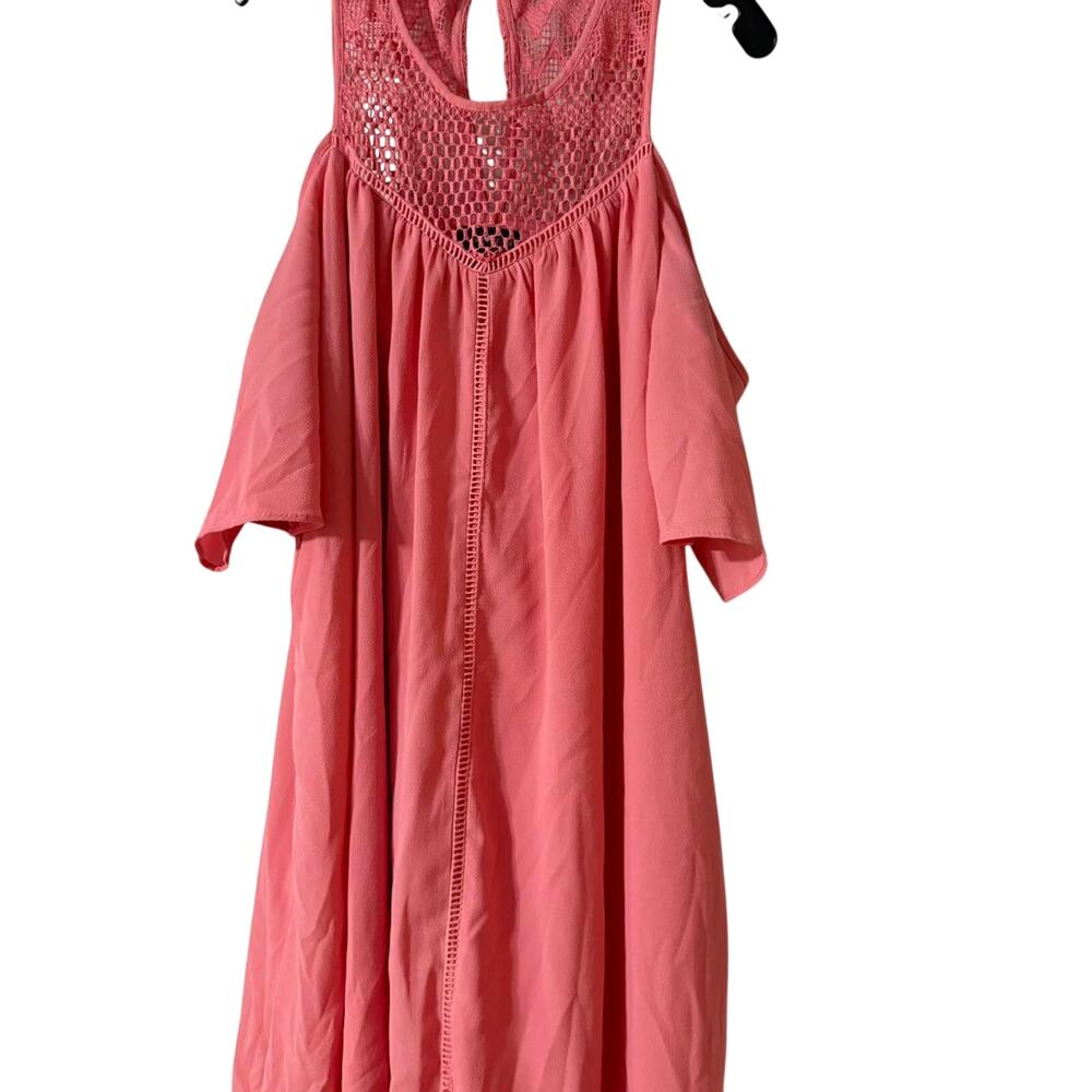 Sequin Hearts Cold Shoulder Pink‎ Women's Size Large Dress